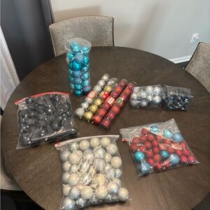 🛑SOLD🛑 Holiday Ornaments - Red, Blue, Gold, Silver, Black